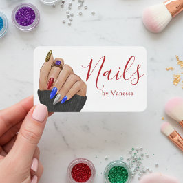 Minimalist Manicurist Nail Technician Branding 名刺