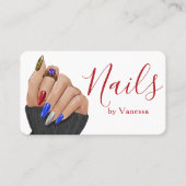 Minimalist Manicurist Nail Technician Branding 名刺 (正面)