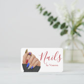 Minimalist Manicurist Nail Technician Branding 名刺 (スタンド正面)