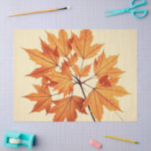 Minimalist Maple Leaves Art – Botanical Print 薄葉紙 (クラフト)