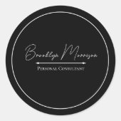  Minimalist Marketing Promotional Business  ラウンドシール (正面)