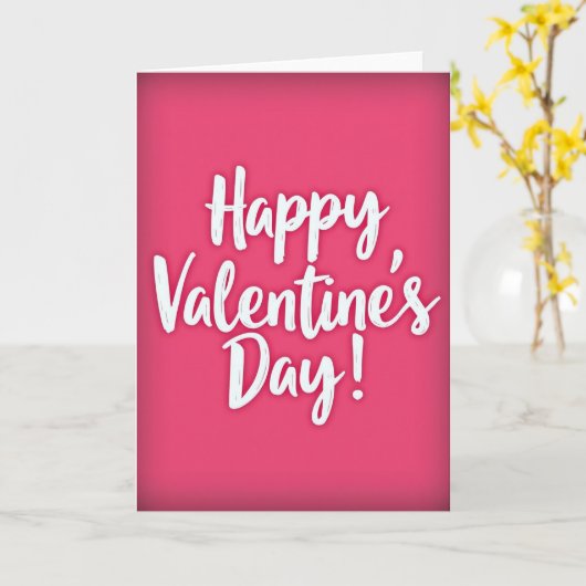 Minimalist Matte Valentines Card カード (黄色い花)
