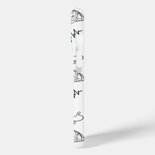 Minimalist Medical Doodles iPhone 15 Pro Case Case-Mate iPhoneケース (裏面 / 左)