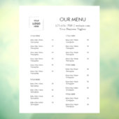 Minimalist Menu | カスタムロゴ カフェ＆ケータリング ウィンドウサイン (シート3)