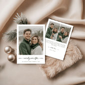 Minimalist Merrily Ever After Christmas Fun Photo シーズンカード