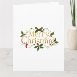 Minimalist Merry Christmas カード