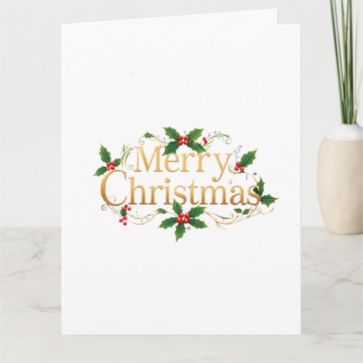 Minimalist Merry Christmas カード (正面)