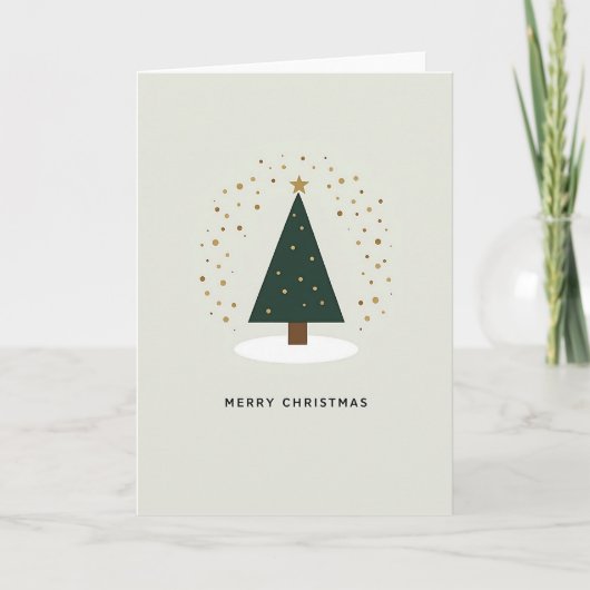 Minimalist Merry Christmas Card カード (正面)