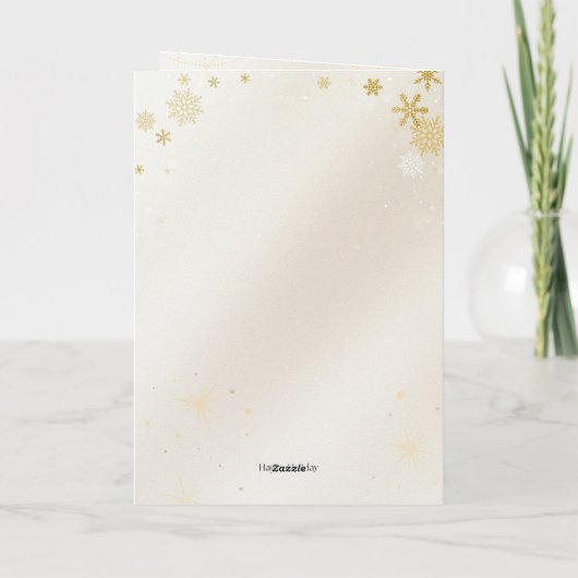 Minimalist Merry Christmas Card  カード (裏面)