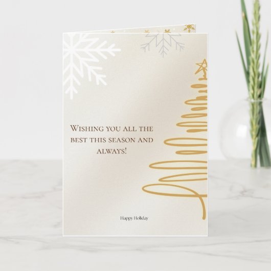 Minimalist Merry Christmas Card  カード (正面)