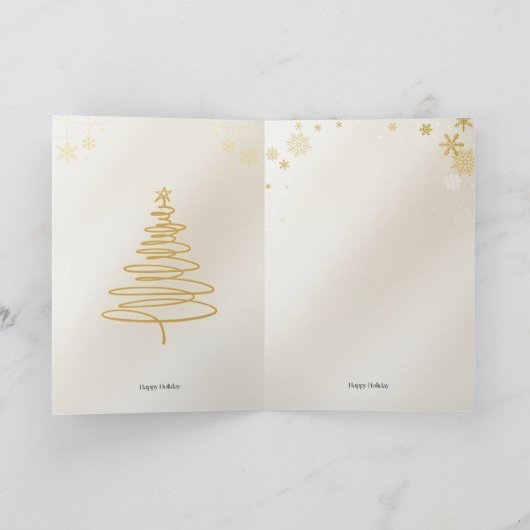 Minimalist Merry Christmas Card  カード (内部)