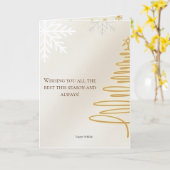 Minimalist Merry Christmas Card  カード (黄色い花)