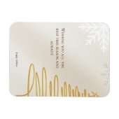 Minimalist Merry Christmas Card  マグネット (横)