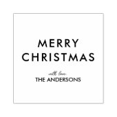 Minimalist Merry Christmas Family ラバースタンプ (インプリント)