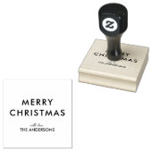 Minimalist Merry Christmas Family ラバースタンプ (押印)