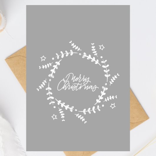 Minimalist Merry Christmas Greeting Card カード