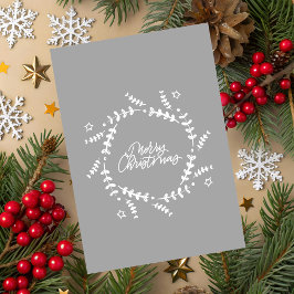 Minimalist Merry Christmas Greeting Card カード