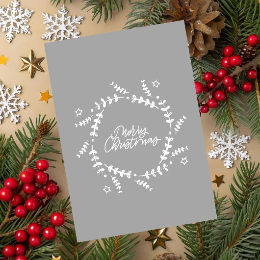 Minimalist Merry Christmas Greeting Card カード
