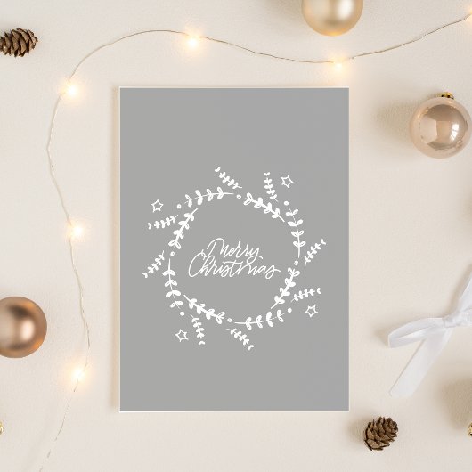 Minimalist Merry Christmas Greeting Card カード