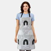 Minimalist Mixed Boho Arches エプロン (着用した状態)