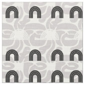 Minimalist Mixed Boho Arches ファブリック (クローズアップ)