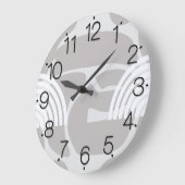 Minimalist Mixed Boho Arches ラージ壁時計 (傾斜)