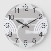 Minimalist Mixed Boho Arches ラージ壁時計 (正面)