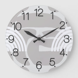 Minimalist Mixed Boho Arches ラージ壁時計