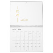 Minimalist Modern 2026 Wall Calendar カレンダー (1月 2026)