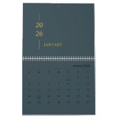 Minimalist Modern 2026 Wall Calendar カレンダー (1月 2026)