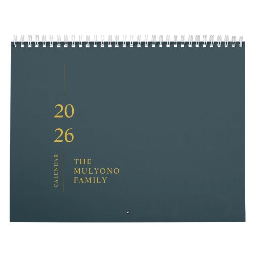 Minimalist Modern 2026 Wall Calendar カレンダー (カバー)