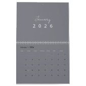 Minimalist Modern 2026 Wall Calendar カレンダー (1月 2026)