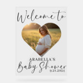 Minimalist Modern Baby Shower Acrylic Sign アクリルサイン (正面)