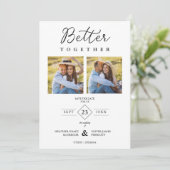 Minimalist Modern Better Together Quote 3 Photos セーブザデート (スタンド正面)