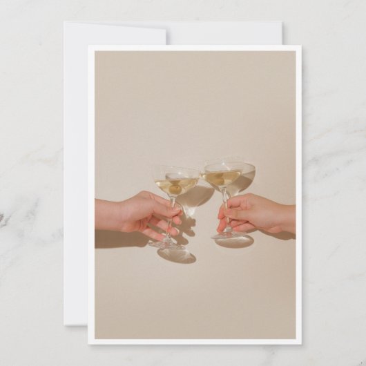 Minimalist Modern Birthday Party Invitation 招待状 (裏面)