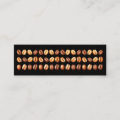 Minimalist Modern Black Coffee Beans ロイヤリティカード (正面)