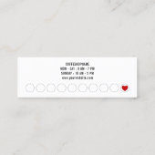 Minimalist Modern Black Coffee Beans ロイヤリティカード (裏面)