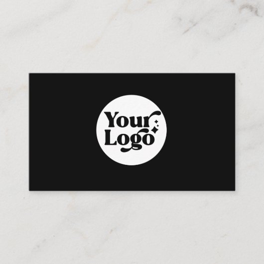 Minimalist Modern Black QR Code Social Media 名刺 (正面)