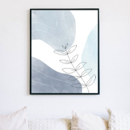 Minimalist Modern Boho Abstract Art Print Poster ポスター