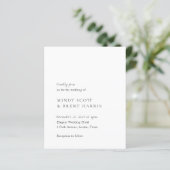 Minimalist Modern Budget Wedding Invite (スタンド正面)