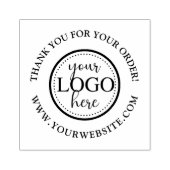 Minimalist Modern Business Logo Website Thank You ラバースタンプ (インプリント)