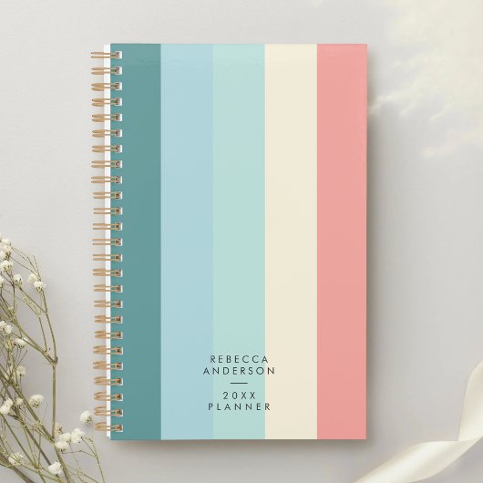 Minimalist Modern Chic Pastel Rainbow Cute プランナー手帳