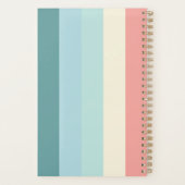Minimalist Modern Chic Pastel Rainbow Cute プランナー手帳 (裏面)