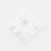 Minimalist Modern Chinese Double Happiness Wedding 縁ありカクテルナプキン (角)