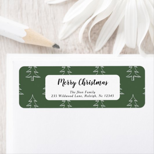 Minimalist Modern Christmas ラベル (インサイチュ)