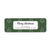 Minimalist Modern Christmas ラベル (正面)