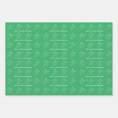 Minimalist Modern Christmas Trees Stars Snow ラッピングペーパーシート (正面3)