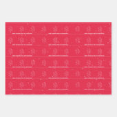 Minimalist Modern Christmas Trees Stars Snow ラッピングペーパーシート (正面)