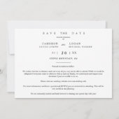 Minimalist Modern Collage 4 Custom Photos Wedding (裏面)