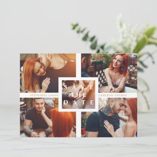 Minimalist Modern Collage 5 Custom Photos (スタンド正面)